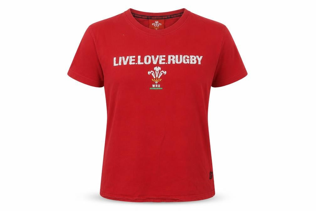 WRU Unisex Red Jersey T-Shirt M Rugby Sports
