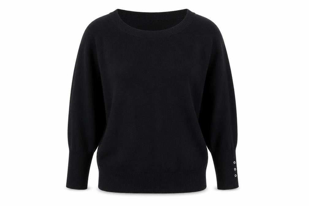 Mint Velvet Women's Black M Animal Print Pullover