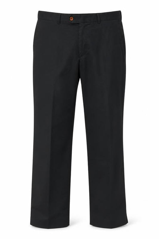 Oscar Jacobson Men's Black Trousers Size 46 Formal