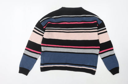 H&M Women's Multicoloured XS Striped Pullover Jumper