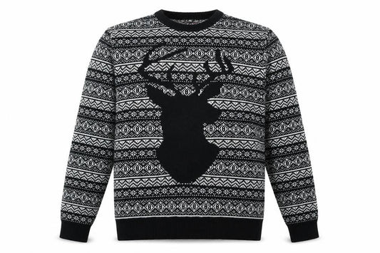 Red Herring Men's Black L Pullover Xmas Jumper
