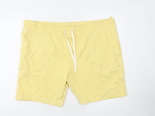 Marks and Spencer Men's Yellow 3XL Athletic Shorts