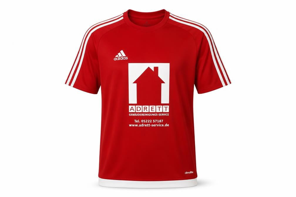 Adidas Men's Red Football Jersey Size S