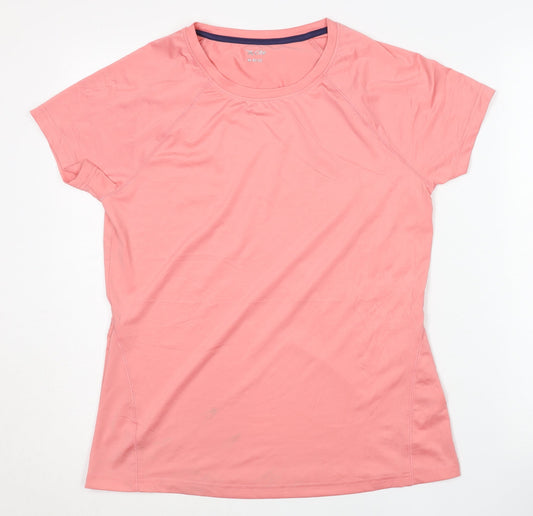 X-Cite Women's Pink M Basic T-Shirt for Gym