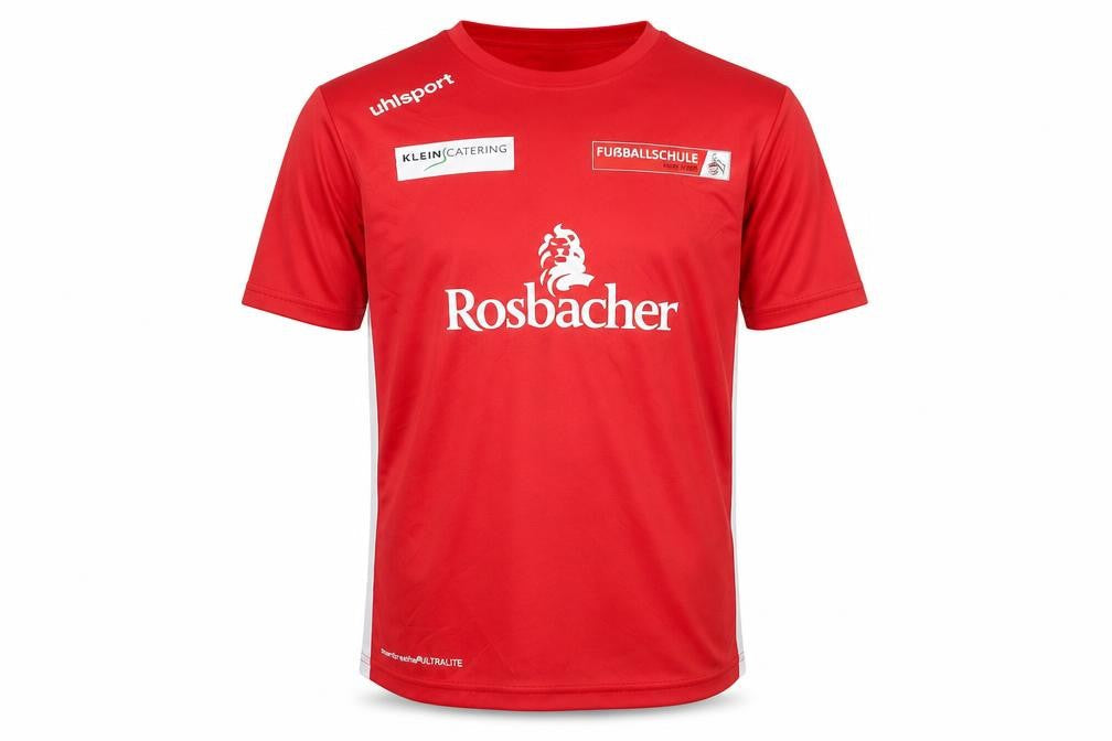 Uhlsport Boys Red T-Shirt 13-14 Years Logo Activewear