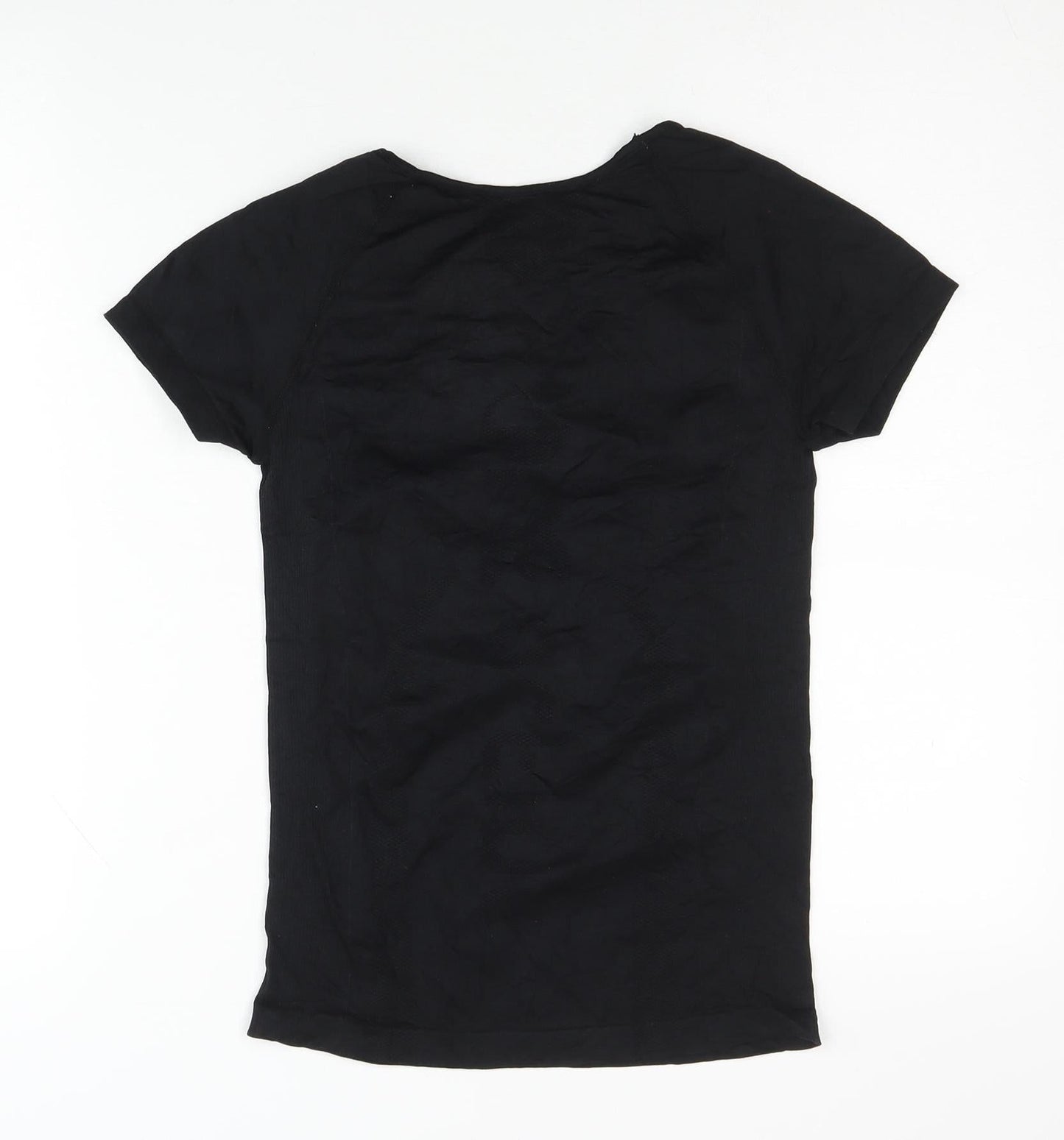 One Active Women's Black T-Shirt, M, Athletic Fit