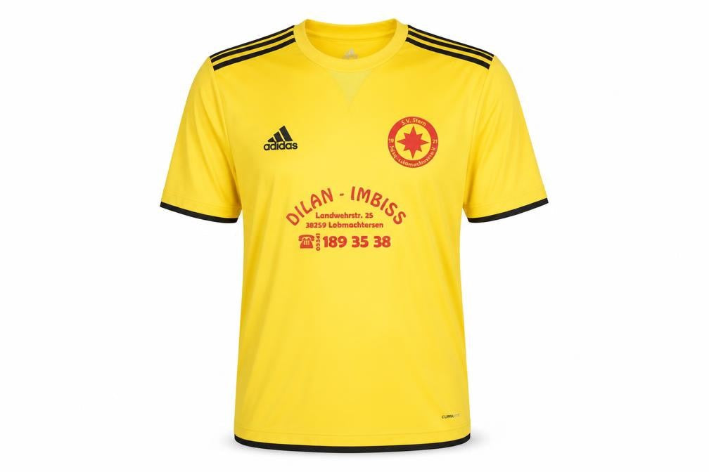Adidas Mens Yellow XL Football Jersey T-Shirt