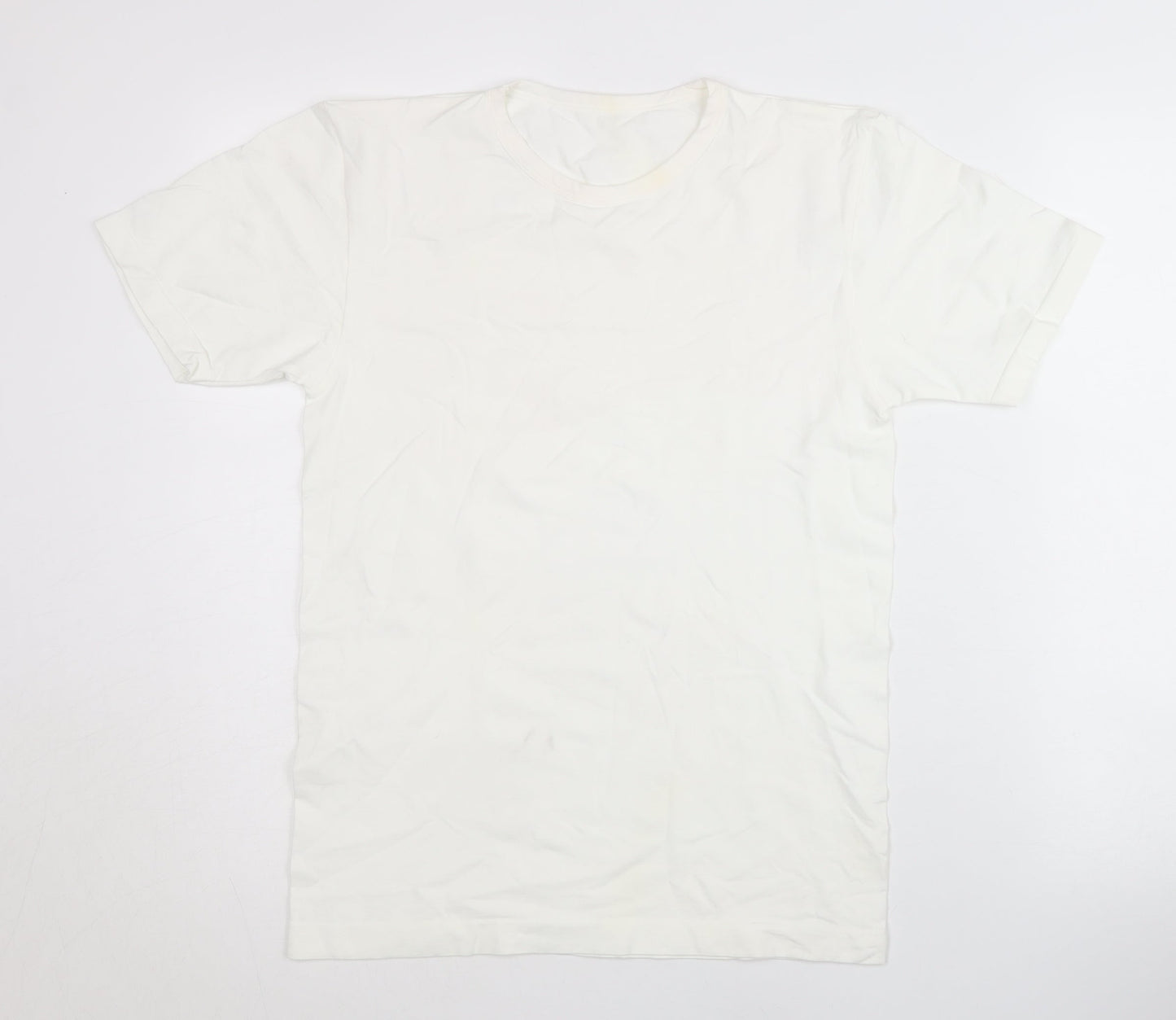 LIVERGY Men's White L Basic T-Shirt, Activewear Essential