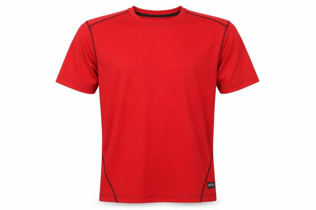 Blue Wear Men's Red T-Shirt, Size L, Basic Style