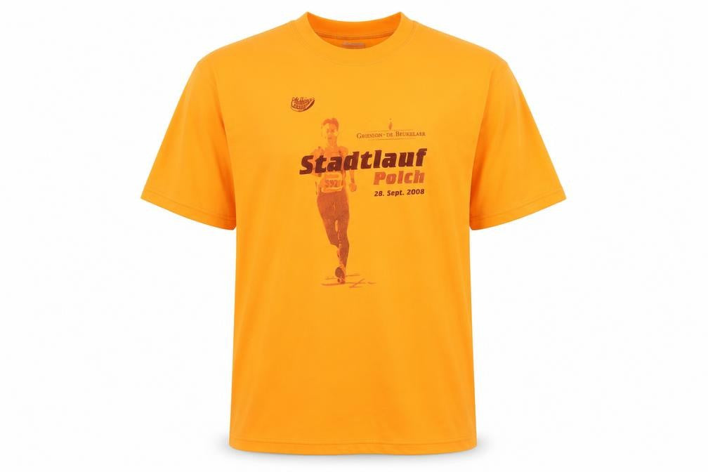 Newline Men's Orange Running T-Shirt, L, Quick Dry