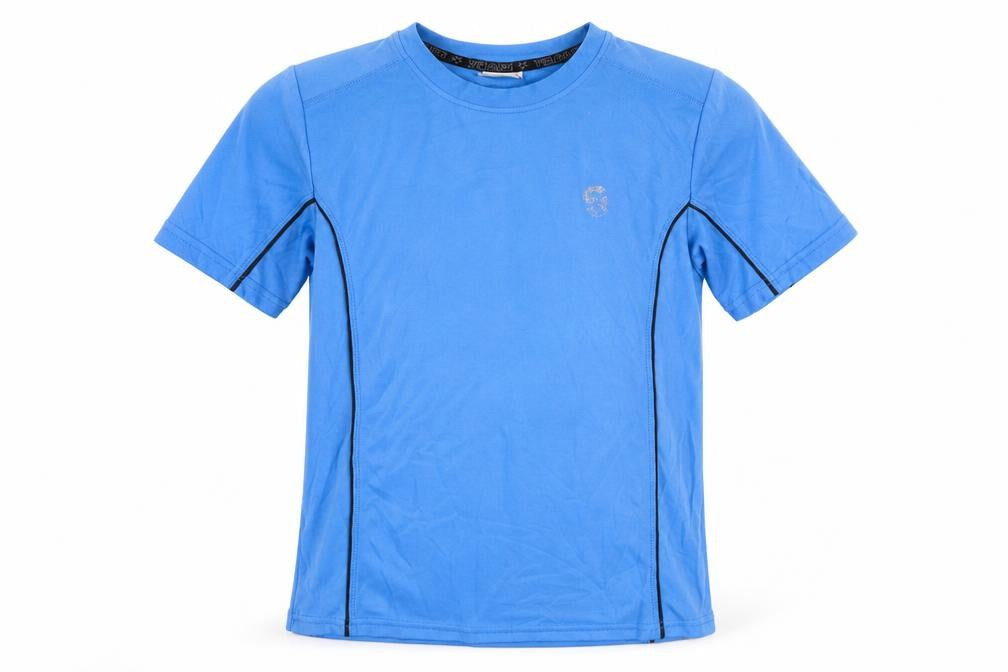 Pocopiano Boys Blue Crew Neck T-Shirt Size 12 Years