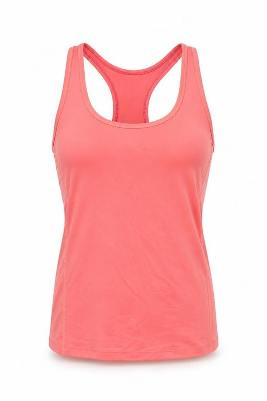 H&M Women's Pink Racerback Tank Top - Size 8