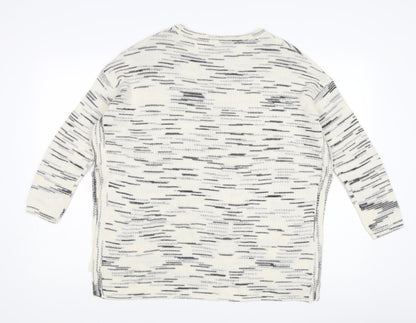 Women's Multicoloured Crew Neck Pullover Jumper
