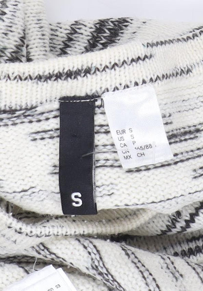 Women's Multicoloured Crew Neck Pullover Jumper