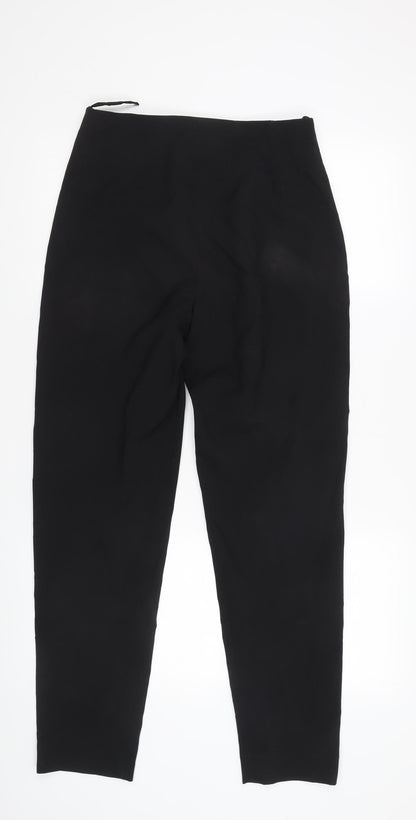 Back view of Essentials Women's Black Trousers, size 12, Polyester Zip Closure