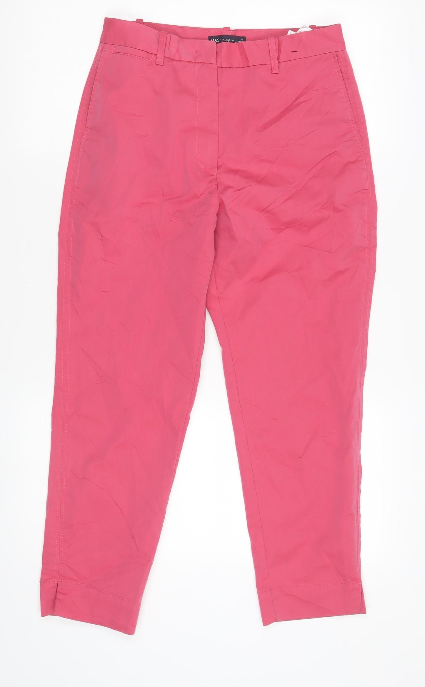 Marks & Spencer Women's Pink Chino Trousers, Size 10