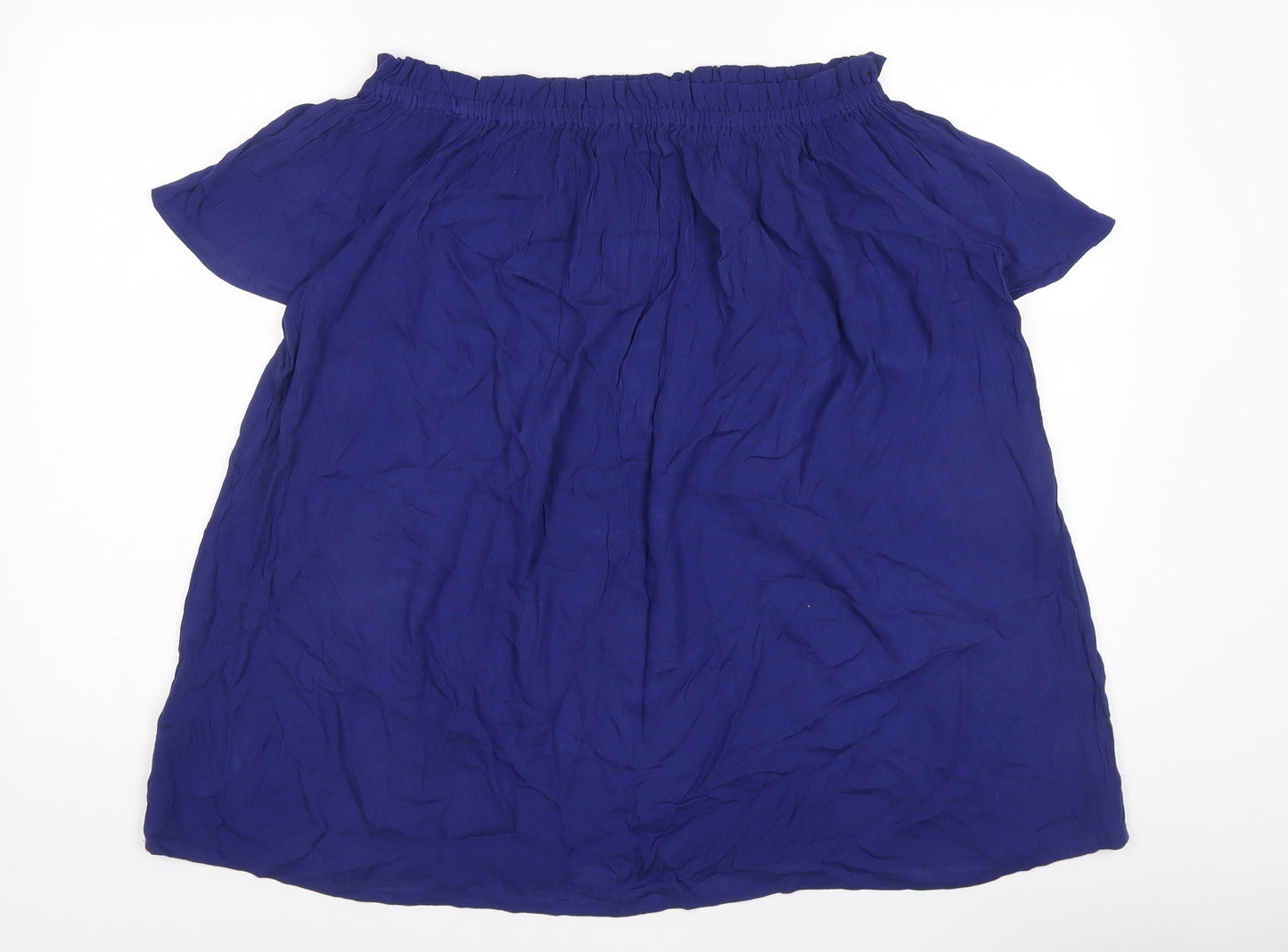 JD Williams Women's Blue Off the Shoulder Top
