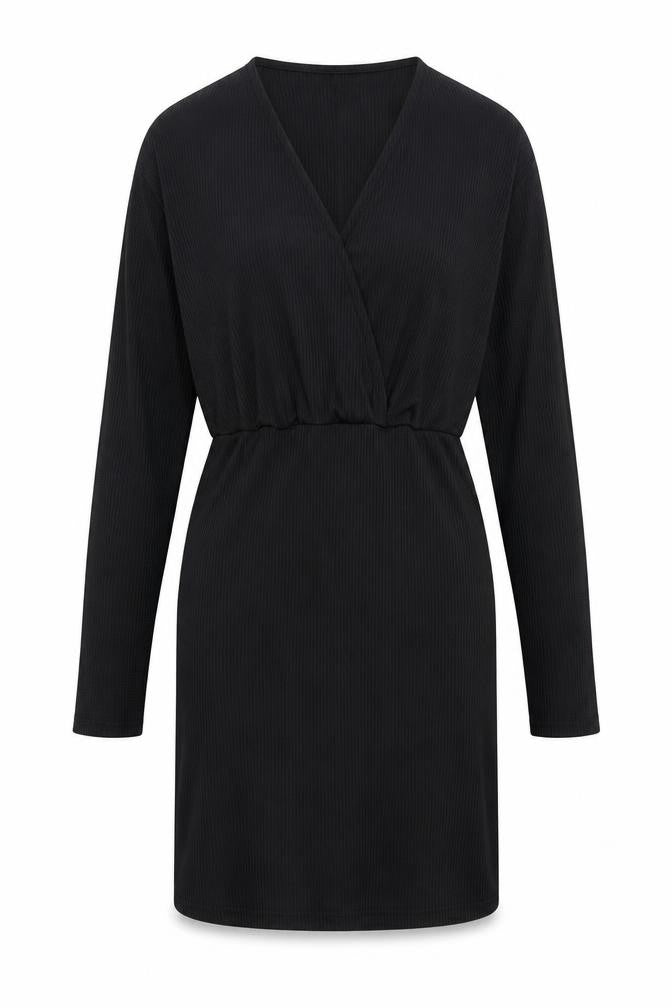 Y.A.S Women's Black Bodycon Dress XS Long Sleeve
