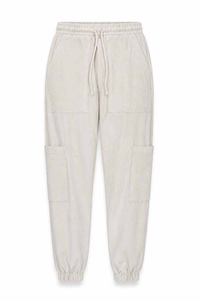 Topshop Women's Beige Corduroy Joggers Size 8