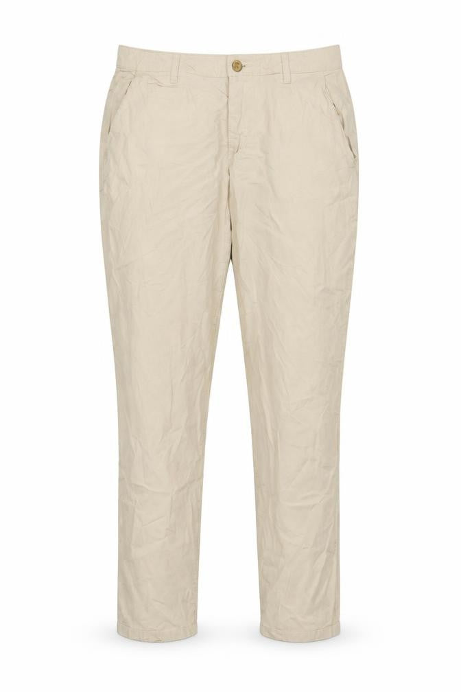 Zara Women Beige Chino Trousers, Size 12, Casual Style