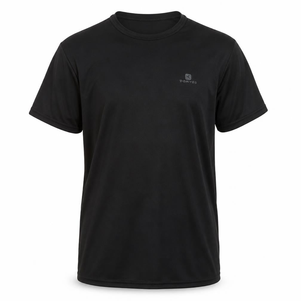 Decathlon Men's Black Basic Gym T-Shirt, Size S