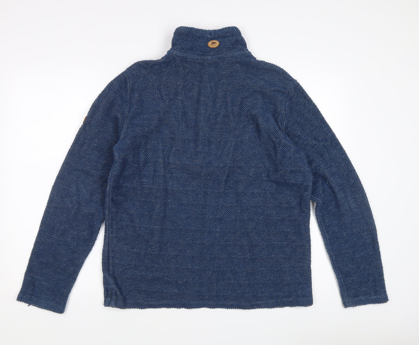 Trespass Men's Blue Pullover Sweatshirt, High Neck - M