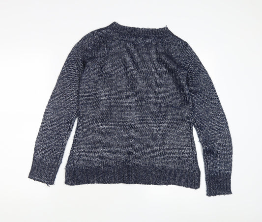 Dorothy Perkins Women's Blue S Chunky-Knit Pullover