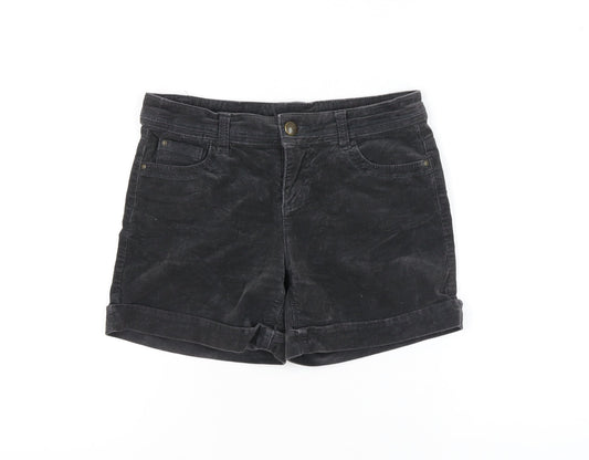 Yessica Women's Black Corduroy Shorts Size 8