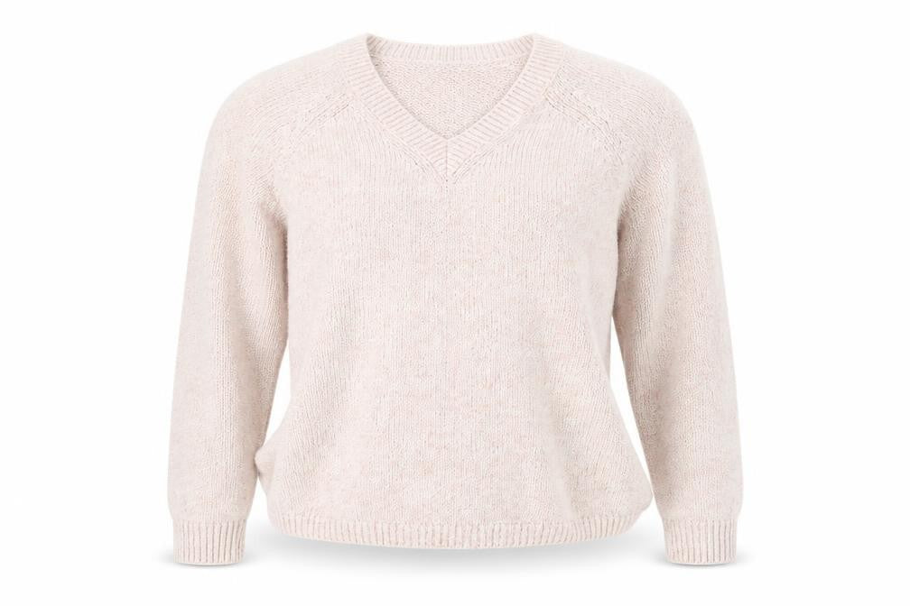 Marks & Spencer Women Pink Pullover Jumper M V-Neck