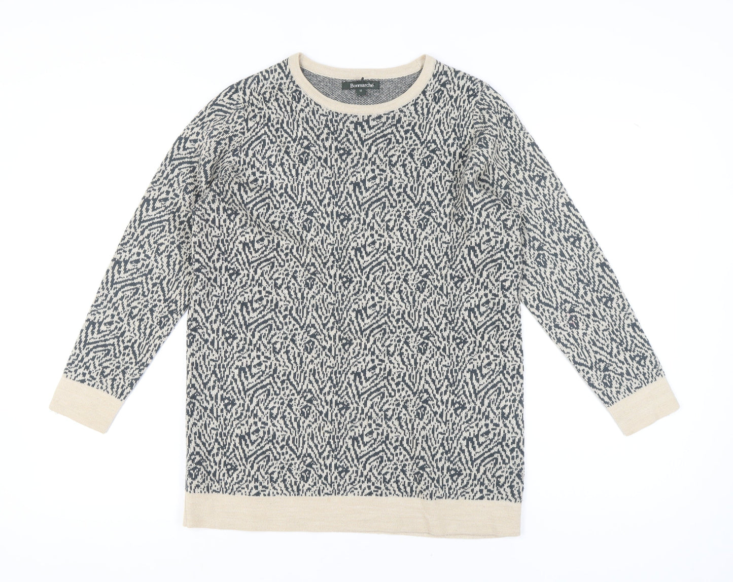 Bonmarché Women's Multicoloured Knit Jumper Size 12