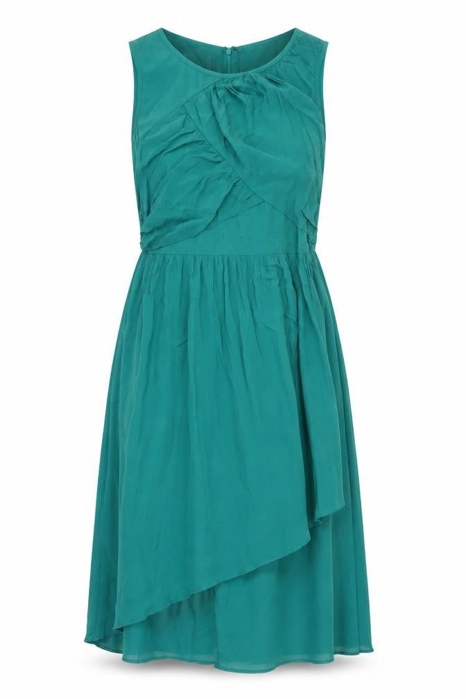 Marks & Spencer Green Asymmetric Dress, Size 14