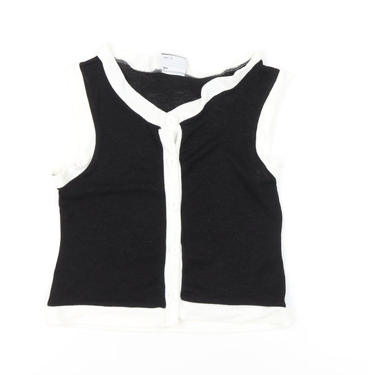ASOS DESIGN Women's Black Button-Up Top