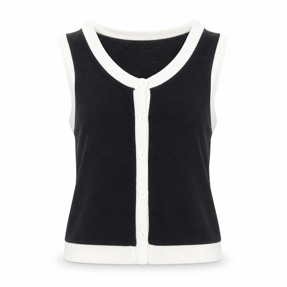 ASOS DESIGN Women's Black Button-Up Top