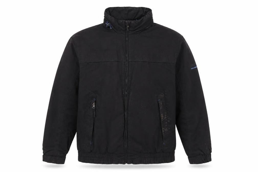 Maine Men's Black Windbreaker Jacket - L