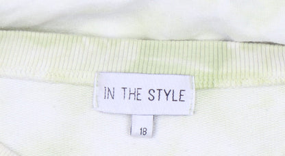 Close-up detail of In The Style Women's Multicoloured Pullover Sweatshirt, size 18