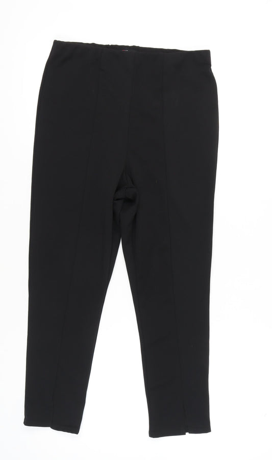 Yours Women's Black Leggings Size 16 Polyester Casual