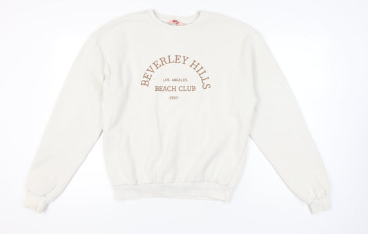 MISSPAP Women's Ivory Pullover Sweatshirt Size 10