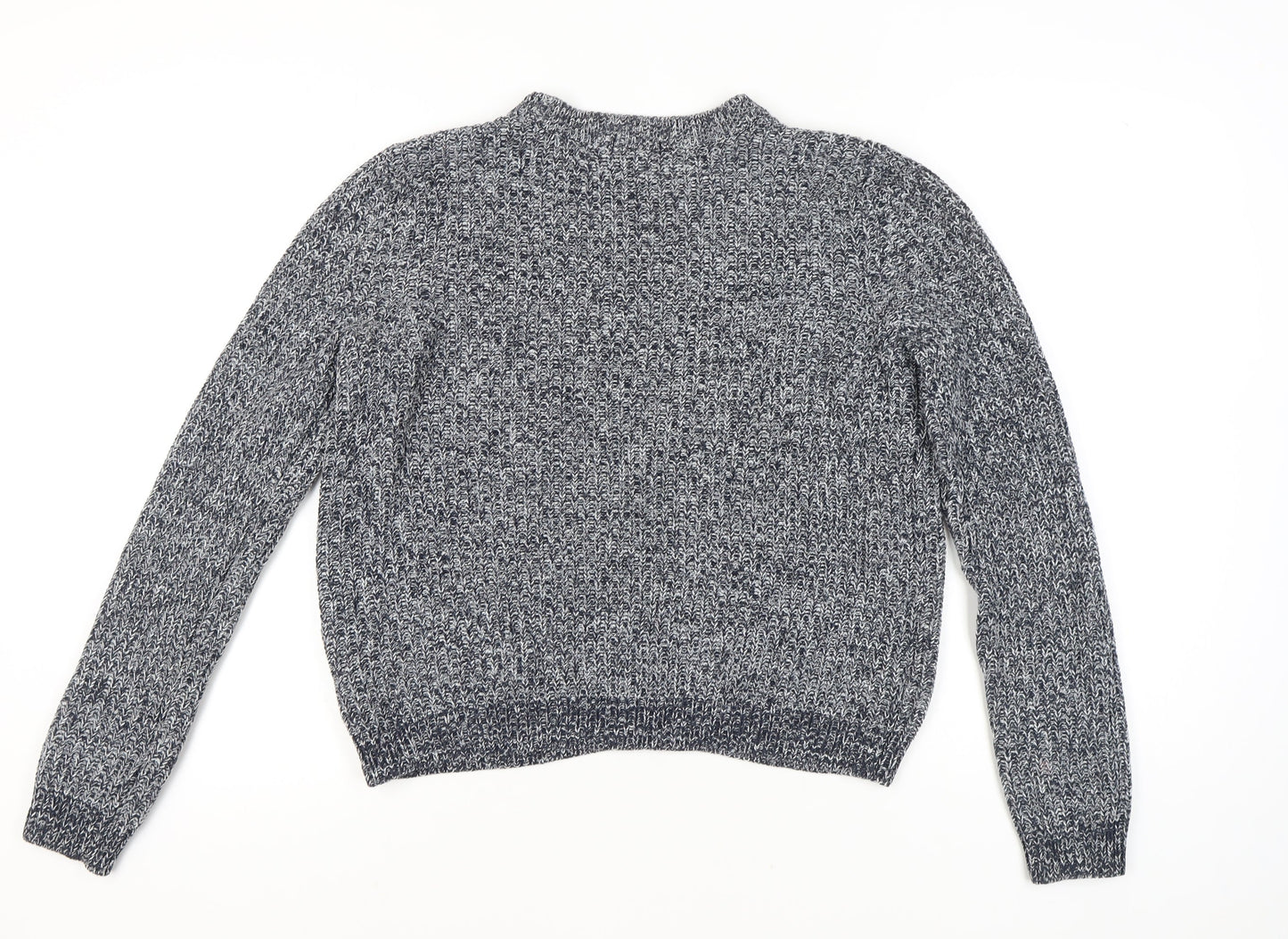 H&M Women's Grey Knit Pullover Jumper Size L