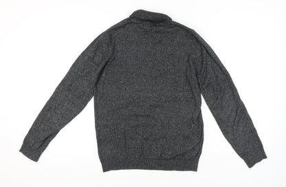 Back view of Next Men's Grey Roll Neck jumper, size S
