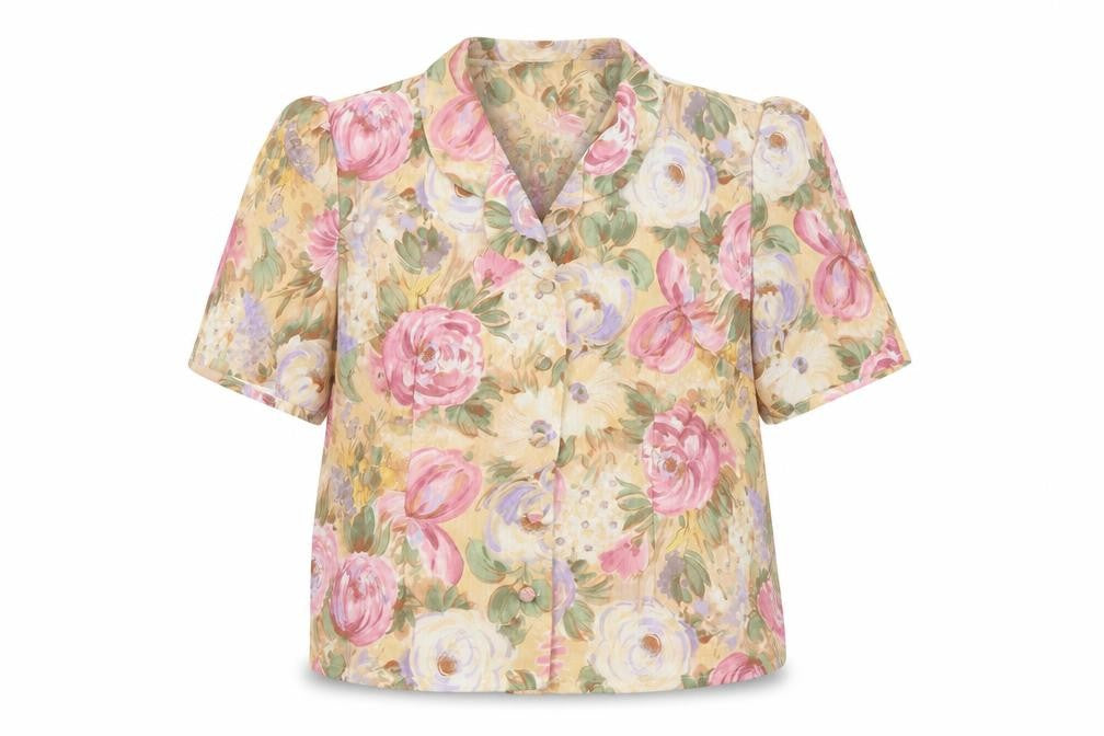 Essence Women's Multicoloured Floral Blouse Size 18