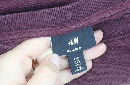 H&M Women's Purple L Pullover Sweatshirt