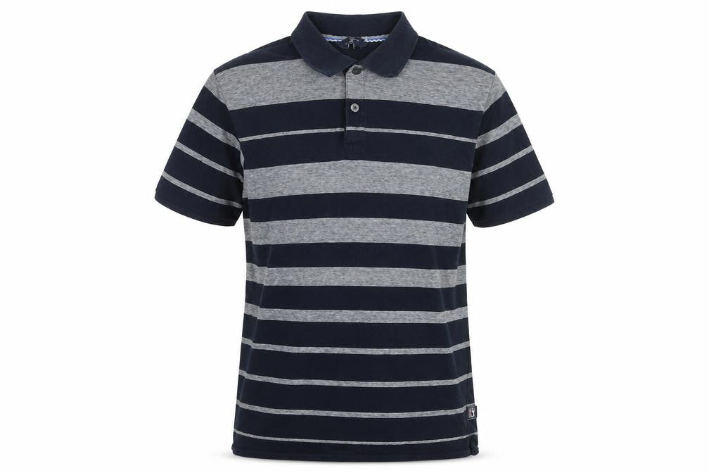 Marks & Spencer Men's Blue Striped Polo S
