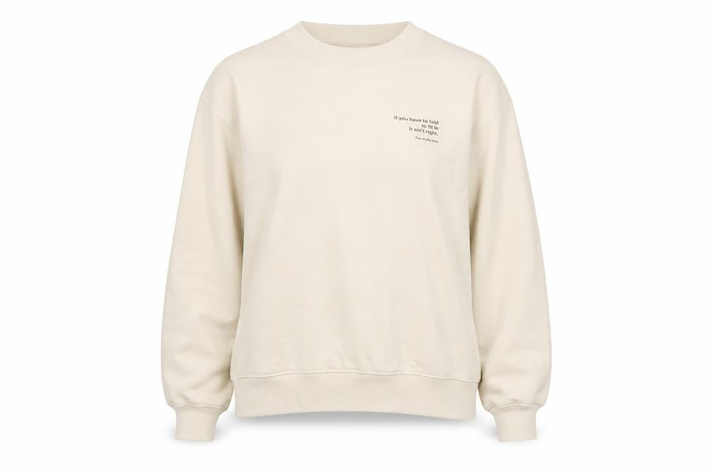 H&M Women's Beige XS Pullover Sweatshirt