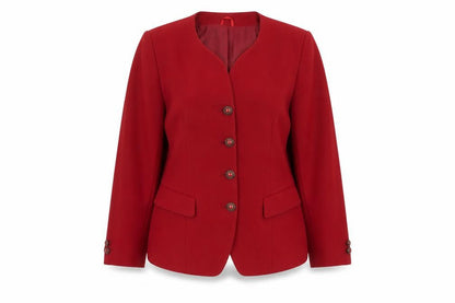 Anne Brooks Women's Red Blazer Size 14 Petite