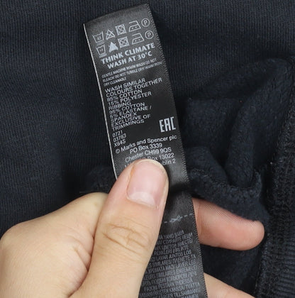 Black Women's 14 Marks & Spencer Zip Sweatshirt