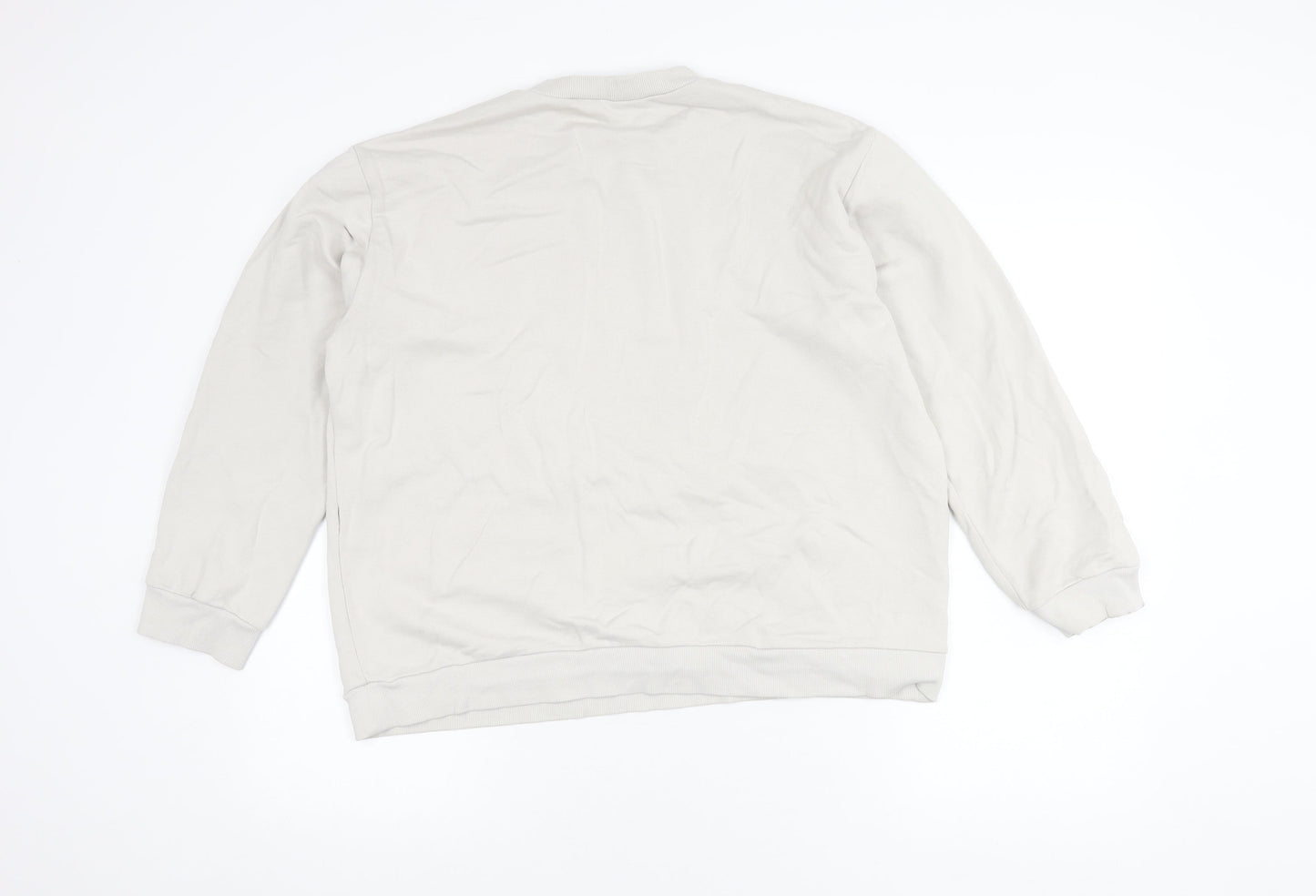 Zara Unisex White Graphic Sweatshirt Size 12