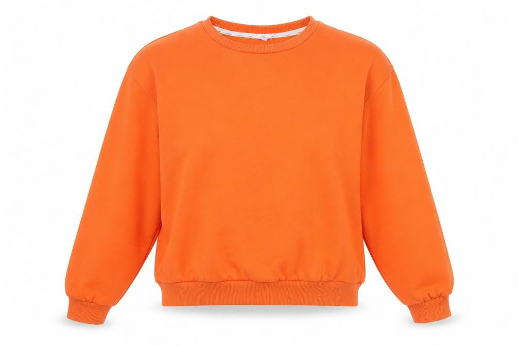 Nümph Women's Orange Pullover Sweatshirt S Casual