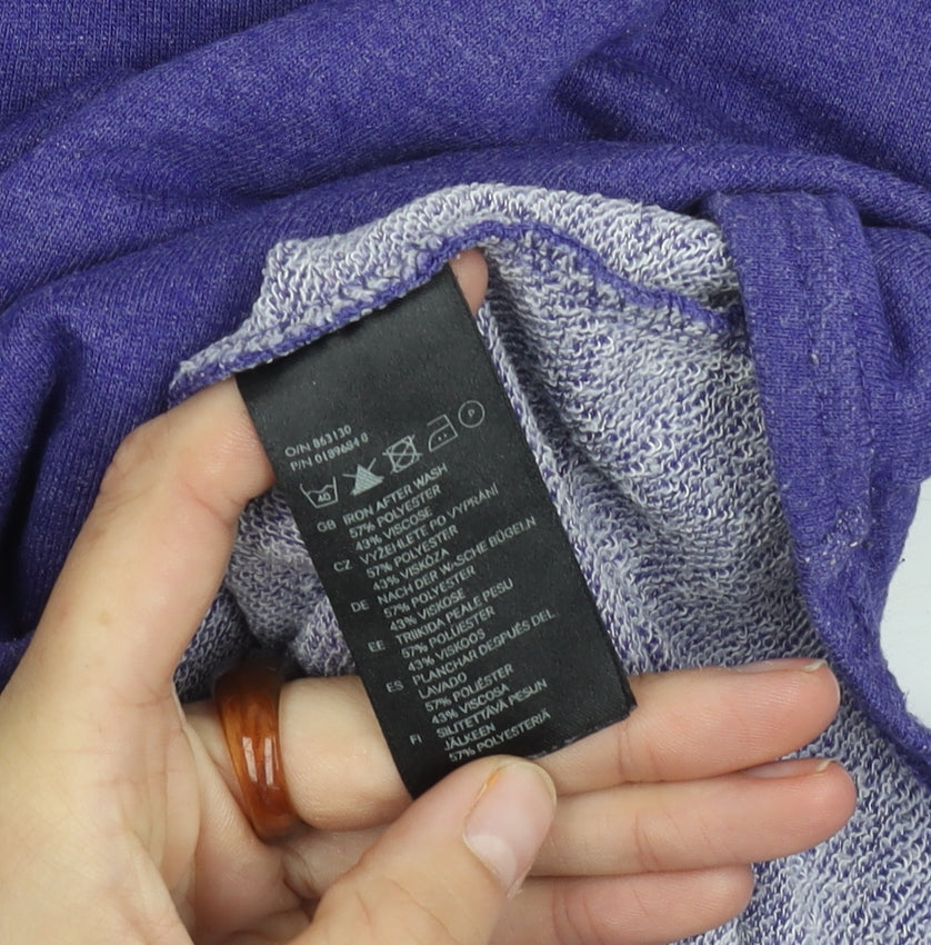 H&M Women's L Purple Pullover Jumper