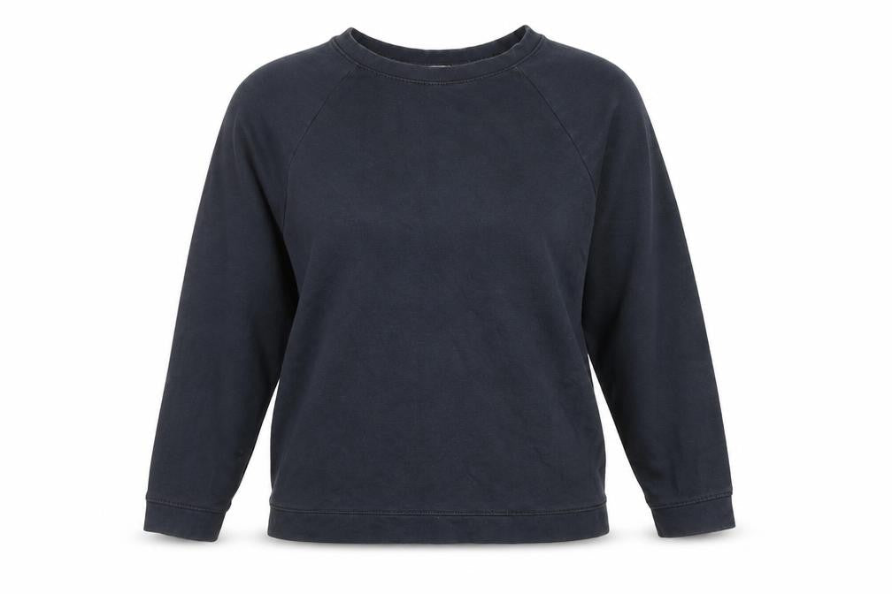 Basic Black Cotton Polyester Unisex Sweatshirt M 12