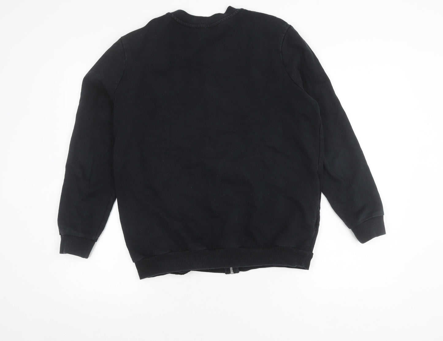 ASOS Women's Black Bomber Jacket Size 12 Casual